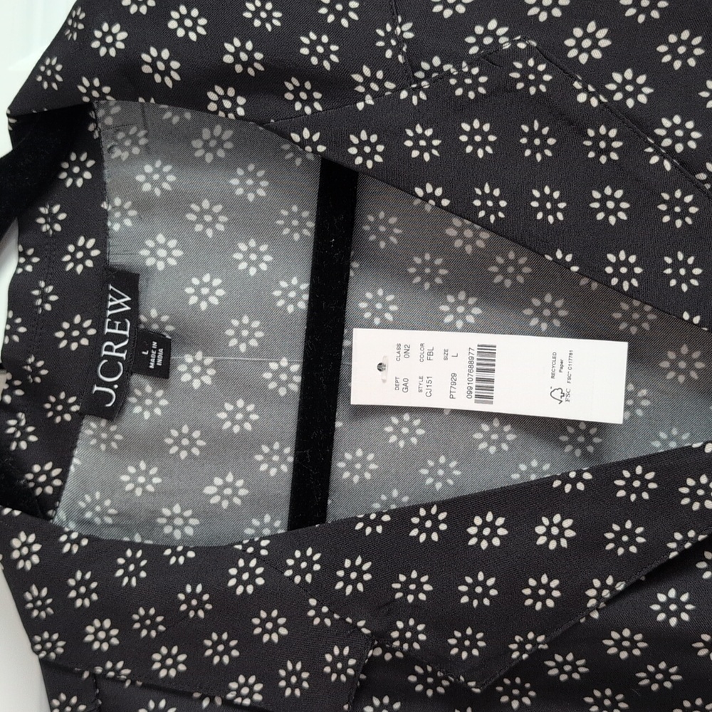 J. Crew Camp Collar Button Up Shirt in Block Print - Picture 6 of 11